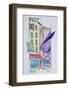 Abstract watercolor of Old Nice, Nice, France-Richard Lawrence-Framed Photographic Print