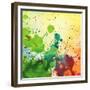 Abstract Watercolor Painting Blot Background-Rudchenko Liliia-Framed Premium Giclee Print