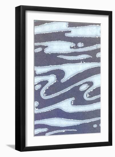 Abstract Wave Pattern-Found Image Press-Framed Giclee Print