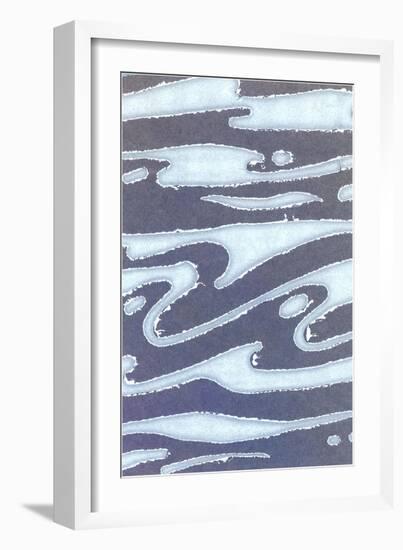 Abstract Wave Pattern-Found Image Press-Framed Giclee Print