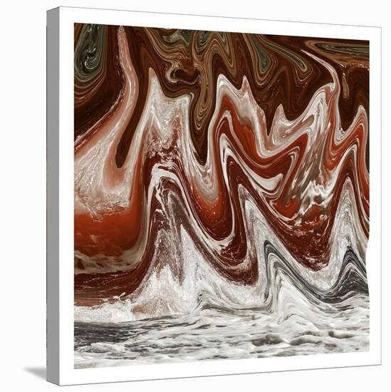 Abstract Waves 2-Sheldon Lewis-Stretched Canvas