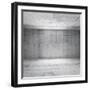 Abstract White Interior of Empty Room with Concrete Walls-Eugene Sergeev-Framed Art Print