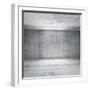 Abstract White Interior of Empty Room with Concrete Walls-Eugene Sergeev-Framed Art Print