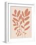 Abstract Wildflowers in Terracotta-null-Framed Art Print