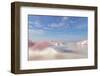 Abstract Winter Landscape Scene with a Podium for Product Display.-mim girl-Framed Photographic Print