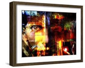 Abstract With Face-rolffimages-Framed Art Print