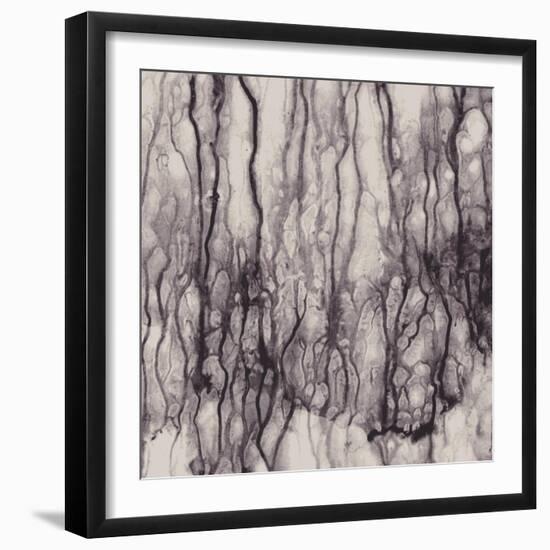 Abstract With Flowing Paint, No Effects, No Blends, No Gradients-greenga-Framed Art Print