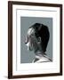 Abstract Woman I-Enrico Varrasso-Framed Art Print