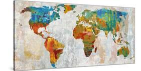 Abstract World Map-Paul Duncan-Stretched Canvas