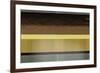 Abstract Yellow and Brown Parallels-NaxArt-Framed Art Print