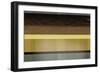 Abstract Yellow and Brown Parallels-NaxArt-Framed Art Print