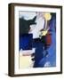 Abstract, Yellow, Blue-Patricia Brown-Framed Giclee Print