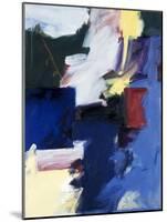 Abstract, Yellow, Blue-Patricia Brown-Mounted Giclee Print