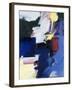 Abstract, Yellow, Blue-Patricia Brown-Framed Giclee Print