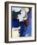 Abstract, Yellow, Blue-Patricia Brown-Framed Giclee Print