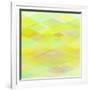 Abstract Yellow Geometrical Background-epic44-Framed Art Print