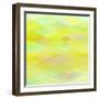 Abstract Yellow Geometrical Background-epic44-Framed Art Print