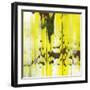 Abstract Yellow Painting Texture-oriontrail2-Framed Art Print