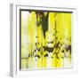 Abstract Yellow Painting Texture-oriontrail2-Framed Art Print