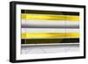 Abstract Yellow Parallels-NaxArt-Framed Art Print