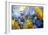 Abstract Yellow-RUNA-Framed Giclee Print