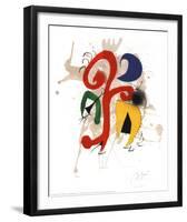 Abstract-Joan Miro-Framed Art Print