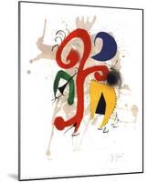 Abstract-Joan Miro-Mounted Art Print