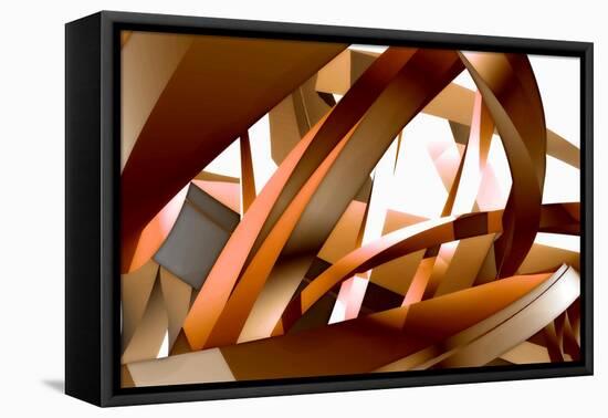 Abstract-null-Framed Stretched Canvas