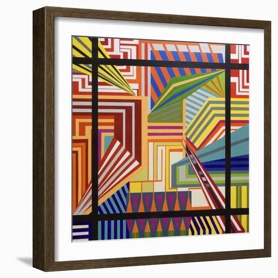 Abstract-Manuel Ros-Framed Giclee Print