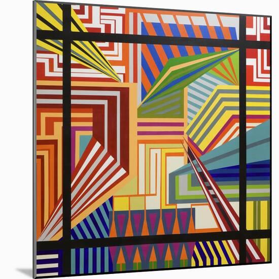 Abstract-Manuel Ros-Mounted Giclee Print