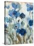 Abstracted Floral in Blue II-Silvia Vassileva-Stretched Canvas