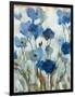 Abstracted Floral in Blue II-Silvia Vassileva-Framed Art Print