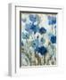 Abstracted Floral in Blue II-Silvia Vassileva-Framed Art Print