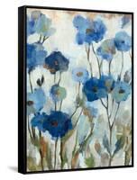 Abstracted Floral in Blue III-Silvia Vassileva-Framed Stretched Canvas