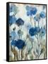 Abstracted Floral in Blue III-Silvia Vassileva-Framed Stretched Canvas