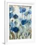 Abstracted Floral in Blue III-Silvia Vassileva-Framed Art Print