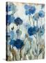 Abstracted Floral in Blue III-Silvia Vassileva-Stretched Canvas