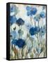 Abstracted Floral in Blue III-Silvia Vassileva-Framed Stretched Canvas