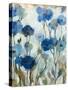 Abstracted Floral in Blue III-Silvia Vassileva-Stretched Canvas