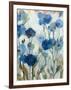 Abstracted Floral in Blue III-Silvia Vassileva-Framed Art Print