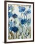 Abstracted Floral in Blue III-Silvia Vassileva-Framed Art Print