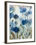 Abstracted Floral in Blue III-Silvia Vassileva-Framed Art Print