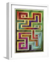 Abstraction 4-Art Deco Designs-Framed Giclee Print