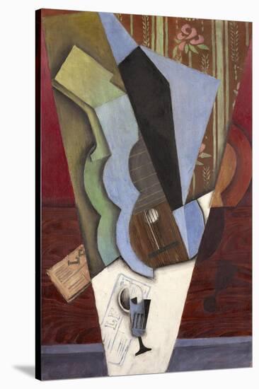 Abstraction (Guitar and Glass), July 1913-Juan Gris-Stretched Canvas