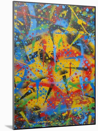 Abstraction-Abstract Graffiti-Mounted Giclee Print