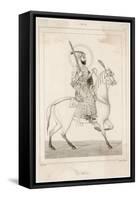 Abu-Al-Fath Jalal-Ud-Din Muhammad Akbar Mughal Emperor of India 1556-1605-Lemaitre-Framed Stretched Canvas