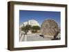Abu Badd, a Rolling Stone Used to Fortify a Door, Moses Memorial Church in the Background-Richard Maschmeyer-Framed Photographic Print