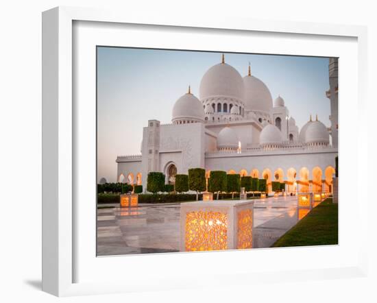 Abu Dhabi Sheikh Zayed White Mosque. UAE-Tatyana Vyc-Framed Photographic Print