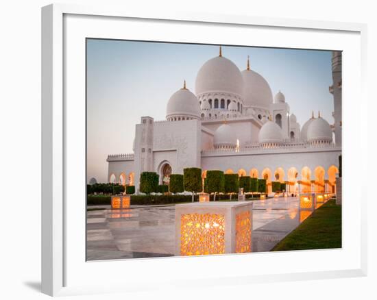 Abu Dhabi Sheikh Zayed White Mosque. UAE-Tatyana Vyc-Framed Photographic Print