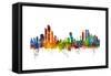 Abu Dhabi Skyline-Michael Tompsett-Framed Stretched Canvas